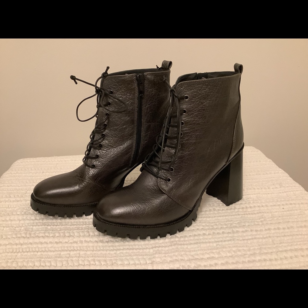 Brand new leather booties